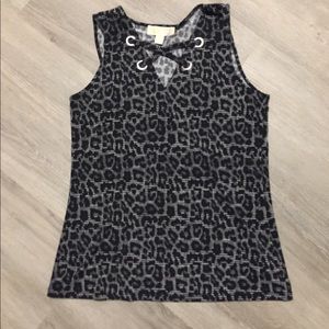 Michael Kors Leopard Print Top